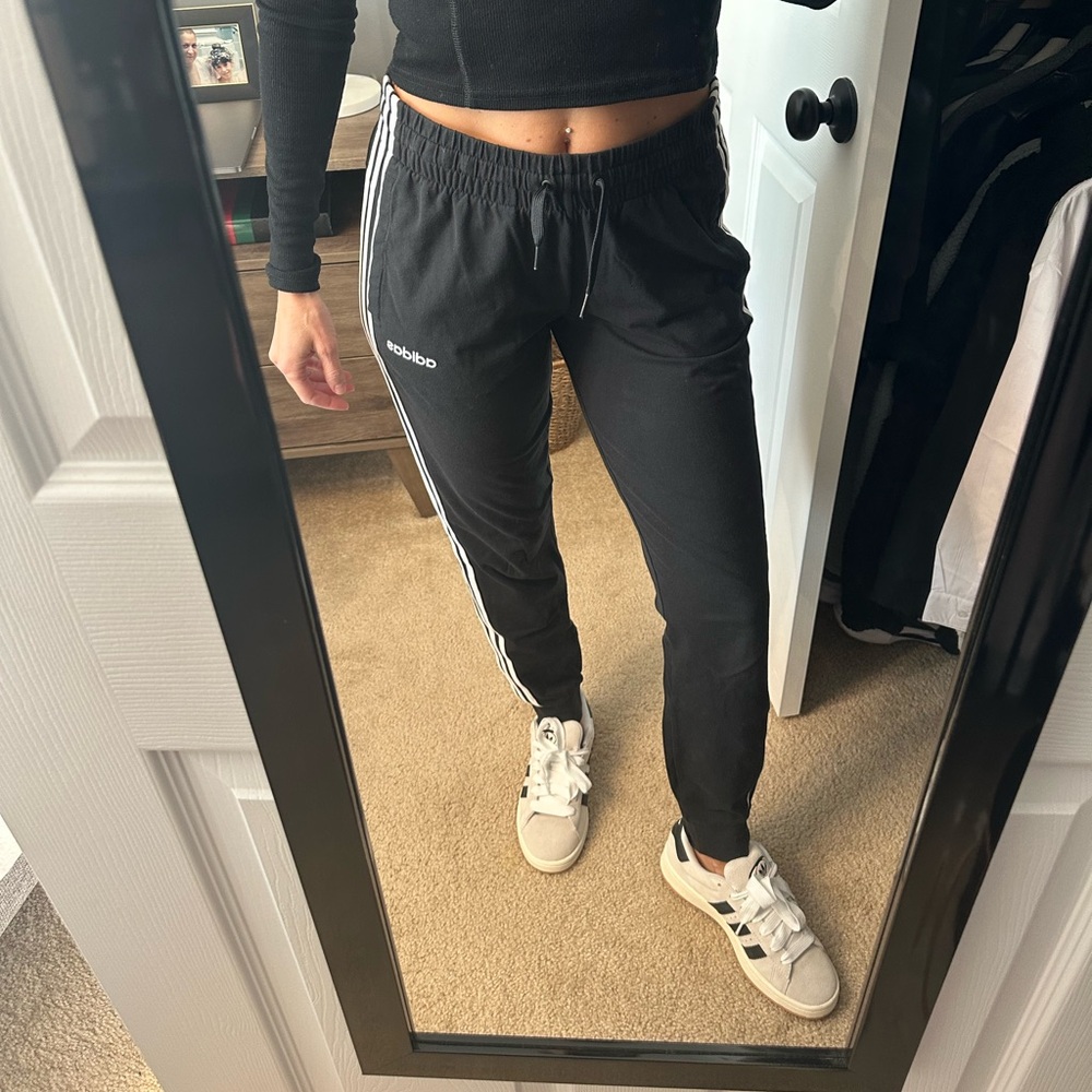 Adidas Essential 3 Stripe Jogger Sweatpants - Picture 6 of 7